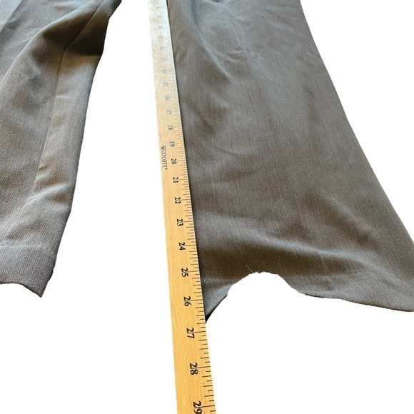 Zara Grey Dress Pants-Front zip-Waistband less-Wide leg Size XL-NWT - Picture 8 of 9